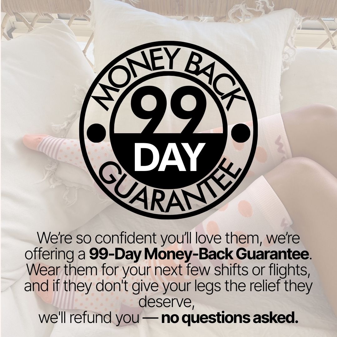 White Bamboo Compression Socks