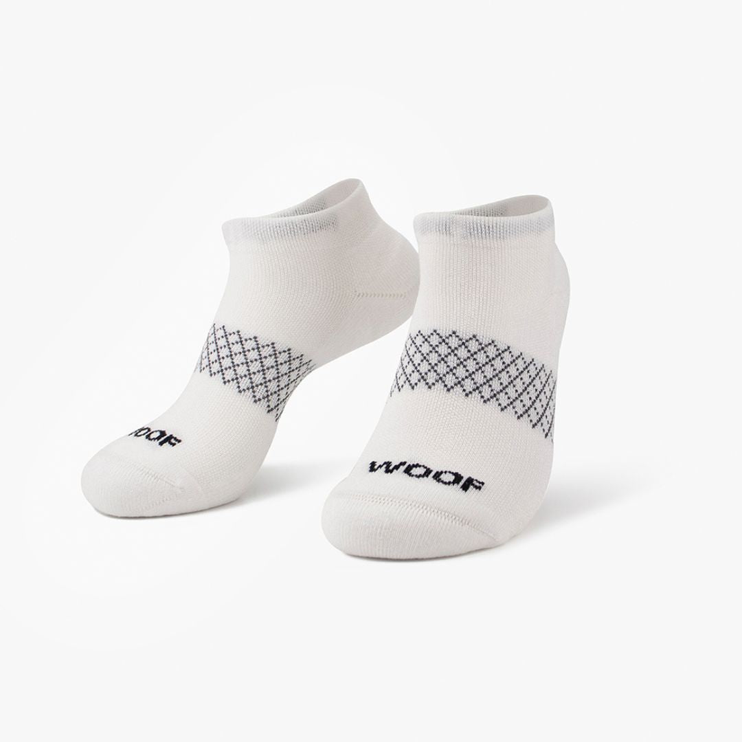White Bamboo Ankle Compression Socks 6 Pack