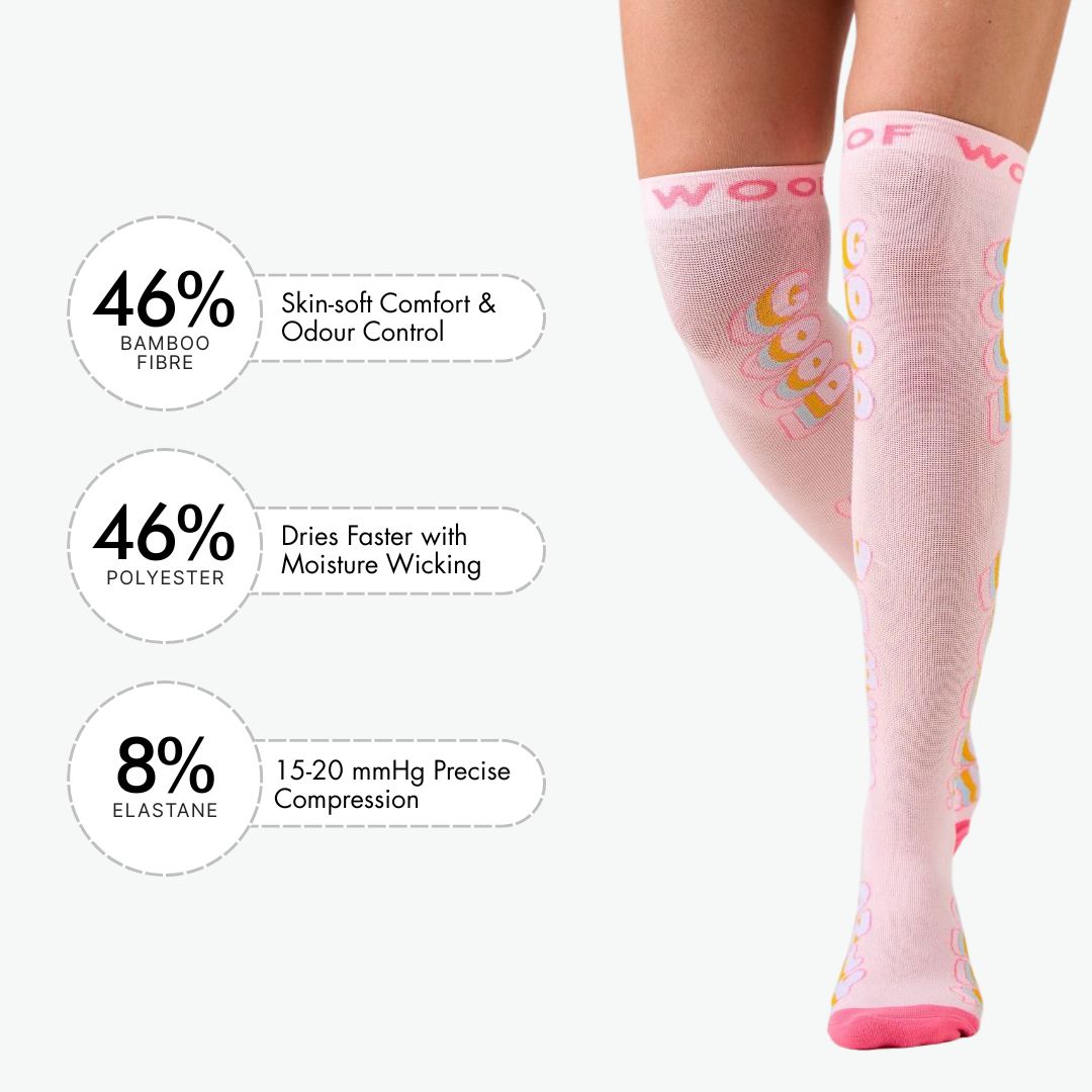 Good Vibes Bamboo Compression Socks