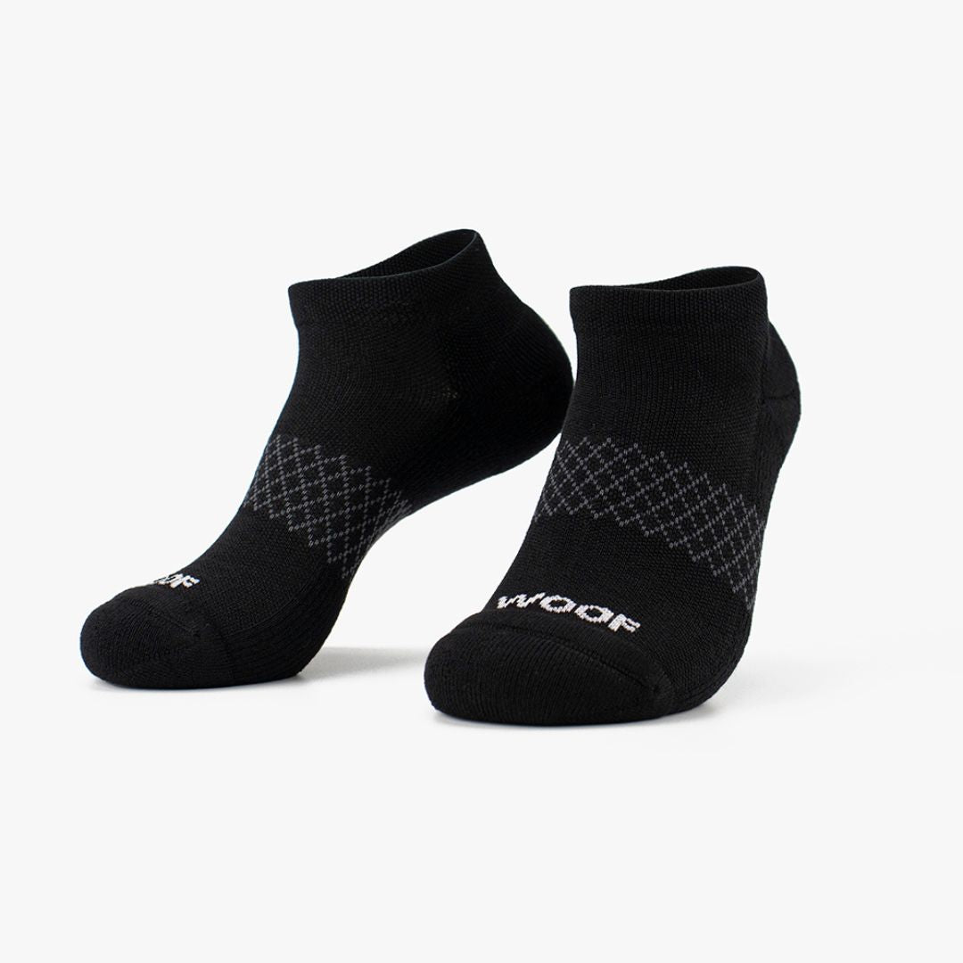 Black & Grey Bamboo Ankle Compression Socks 4 Pack