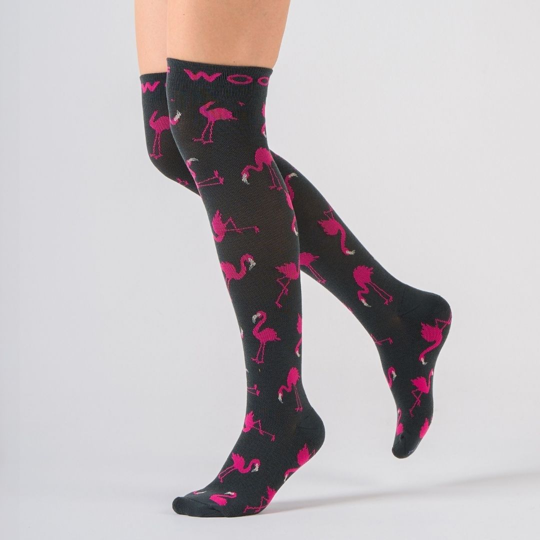 Flamingo Bamboo Compression Socks