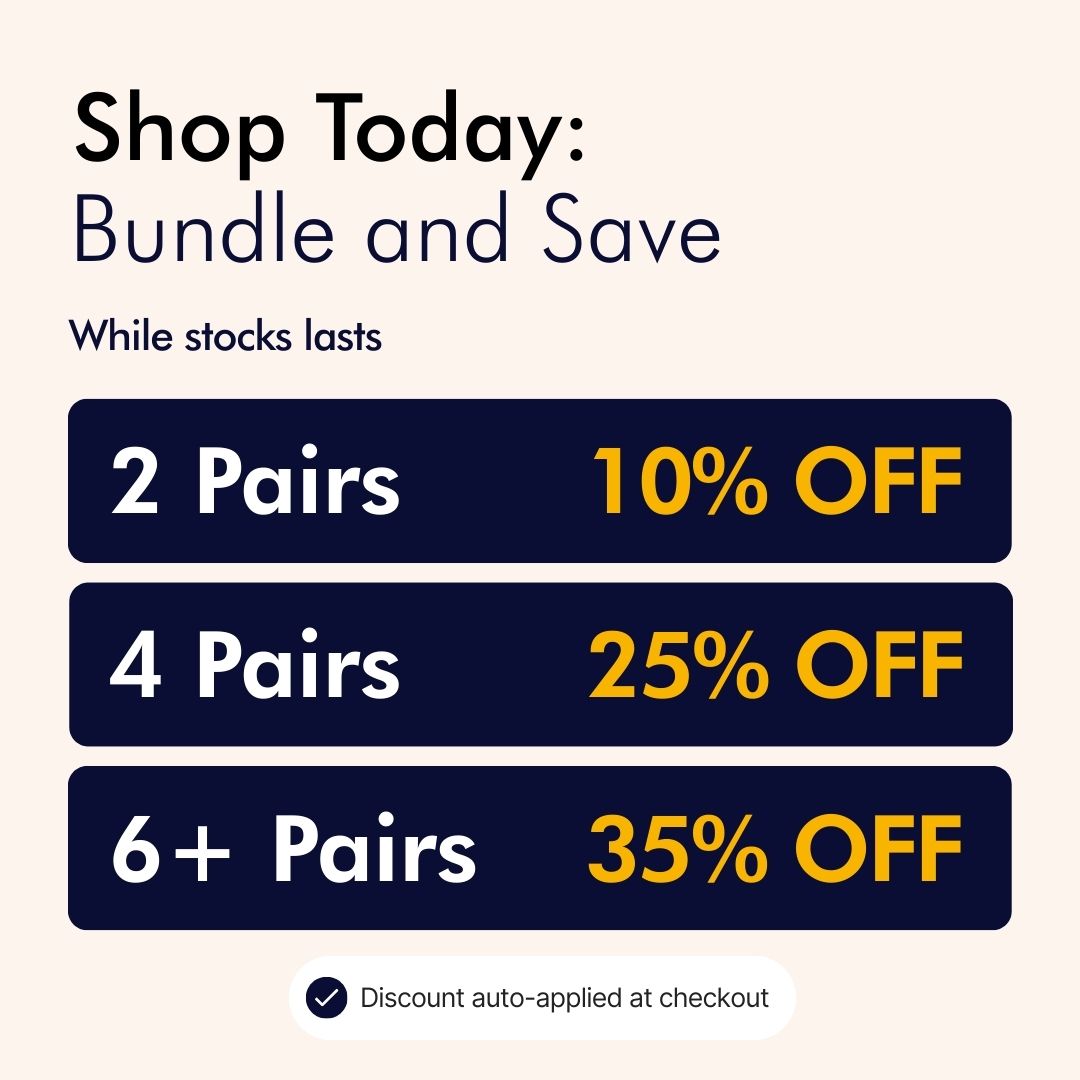 Merryl Stripe Bamboo Compression Socks