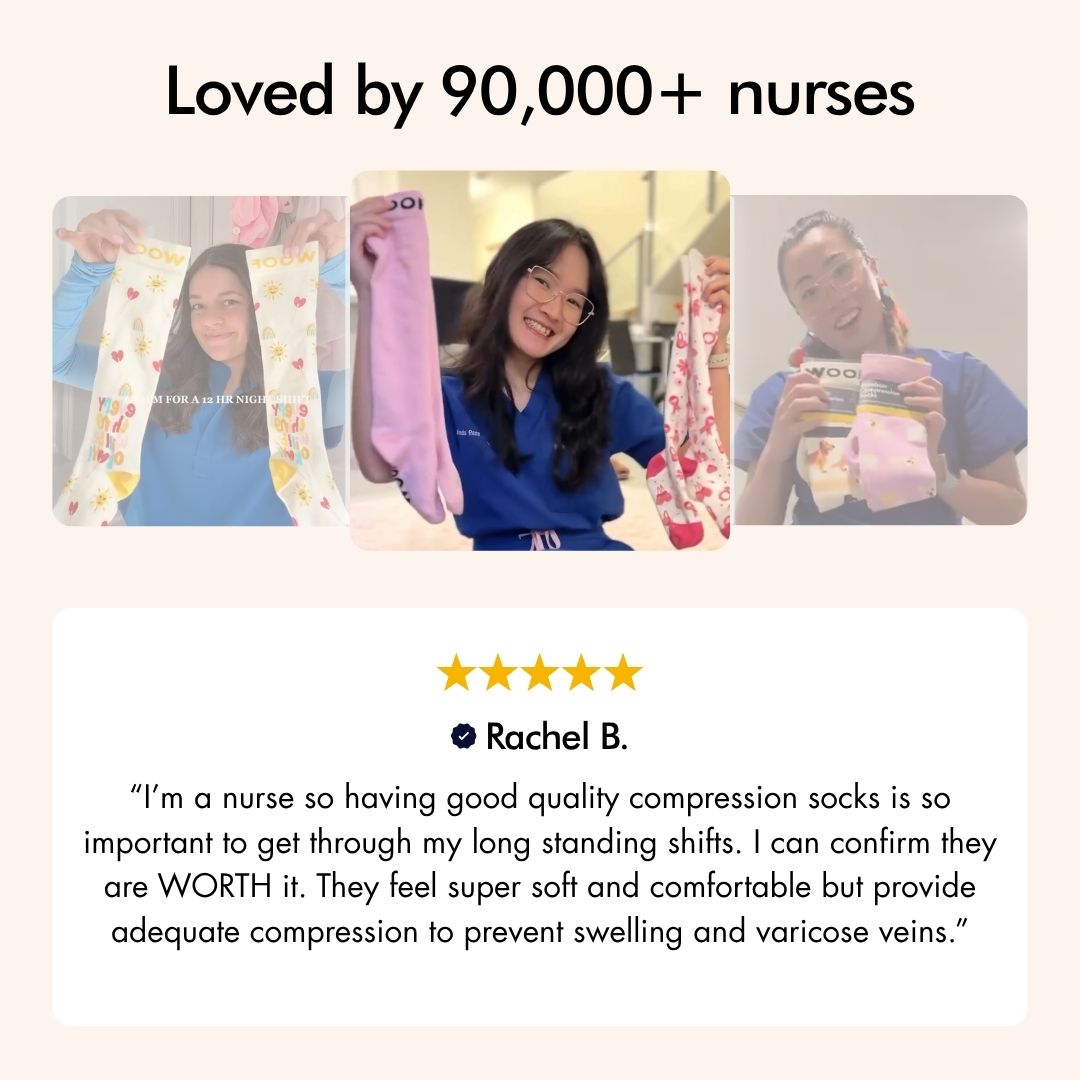 Australian Red Flowering Gum Bamboo Compression Socks